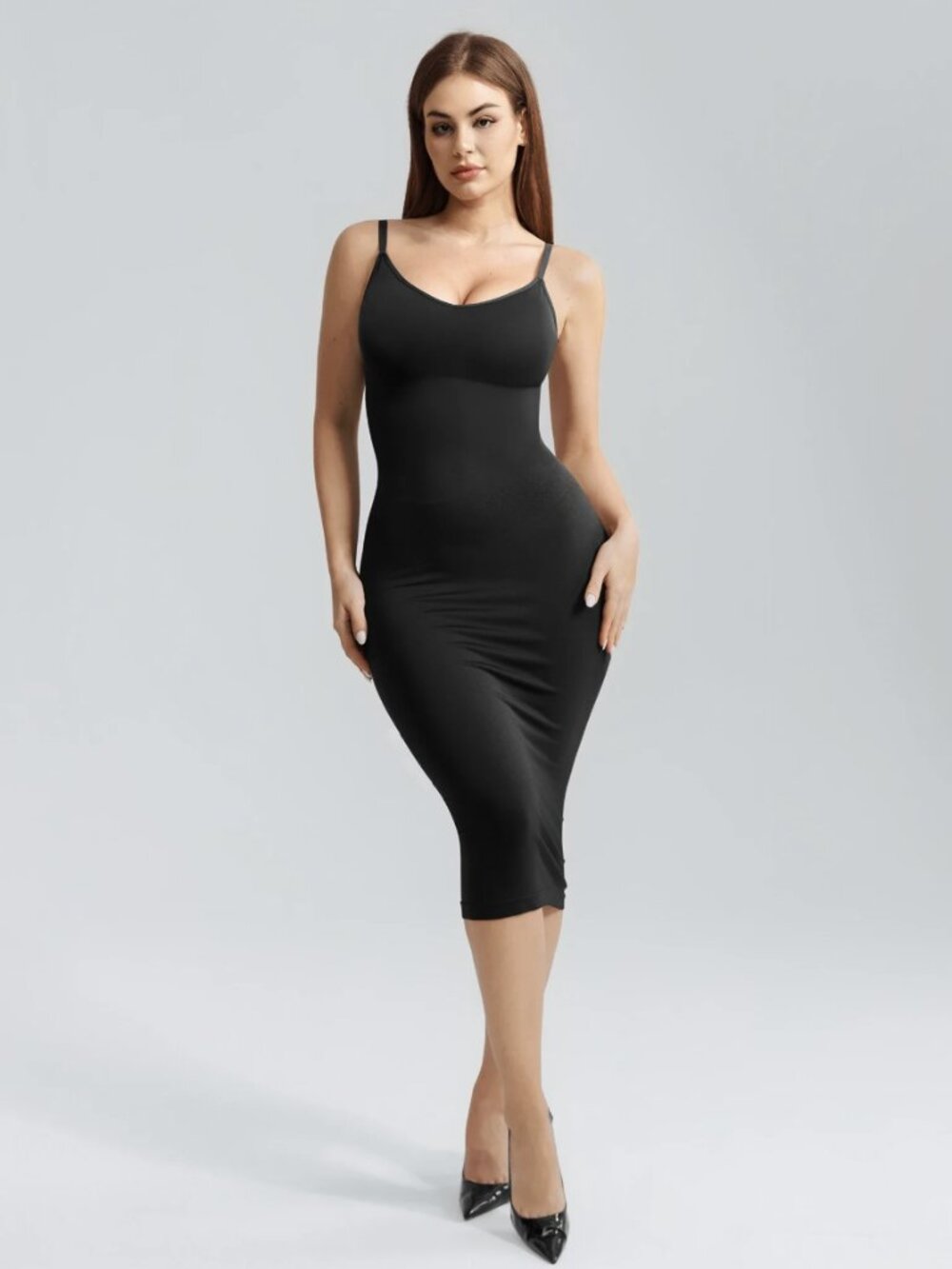 Feelingirl Black Seamless Everyday Sculpt Dress Women's Size XS/S NWT